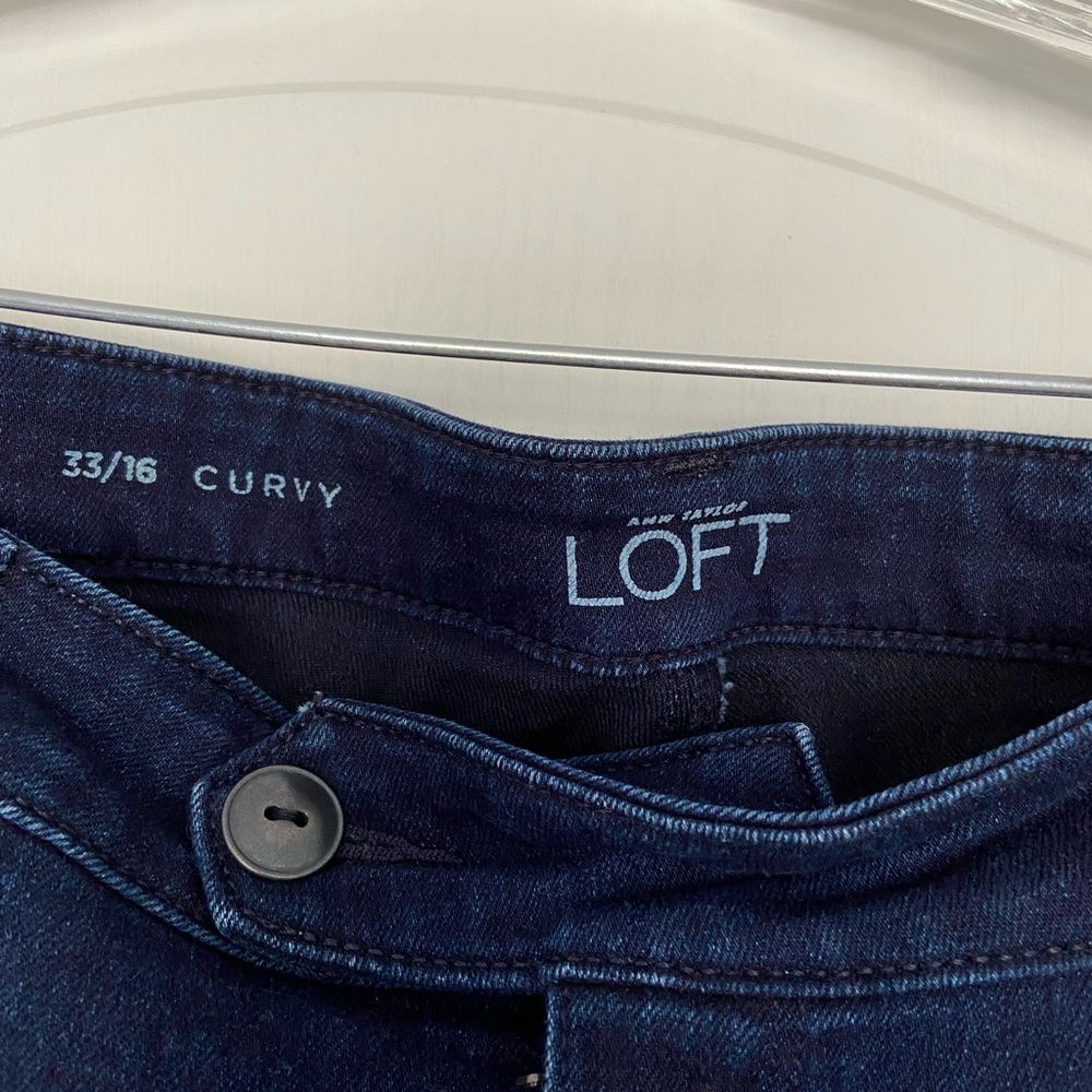 Loft. 16 curvey jeans.  Flare leg